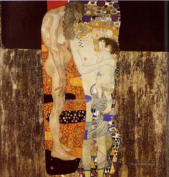 ギュスターヴ・クリムト Painting - 女性の三時代 グスタフ・クリムト